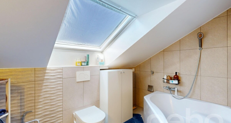 Attique contemporain traversant avec grand balcon et vue dégagée image 12