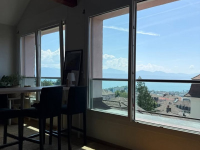 Magnifique loft 90m2 lumineux sous combles avec vue lac à Lausanne image 4