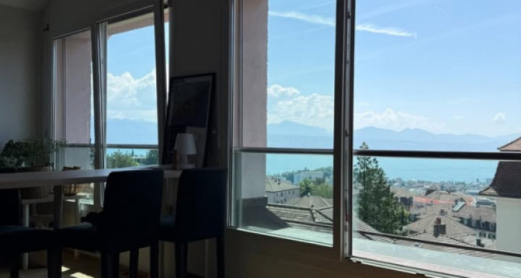 Magnifique loft 90m2 lumineux sous combles avec vue lac à Lausanne image 4