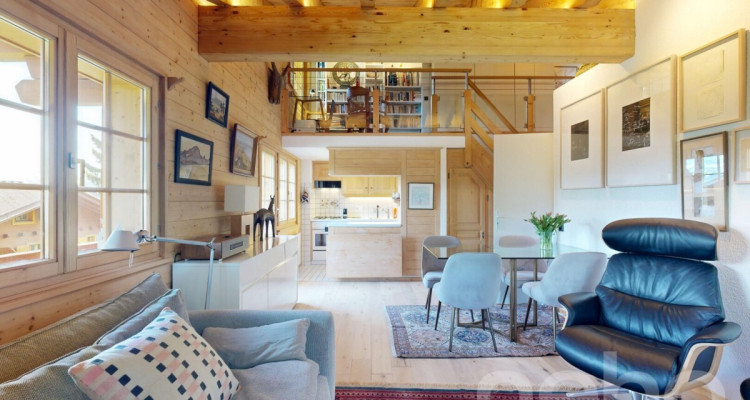 Bel appartement avec mezzanine et vue panoramique ? Chesières, Villars image 2