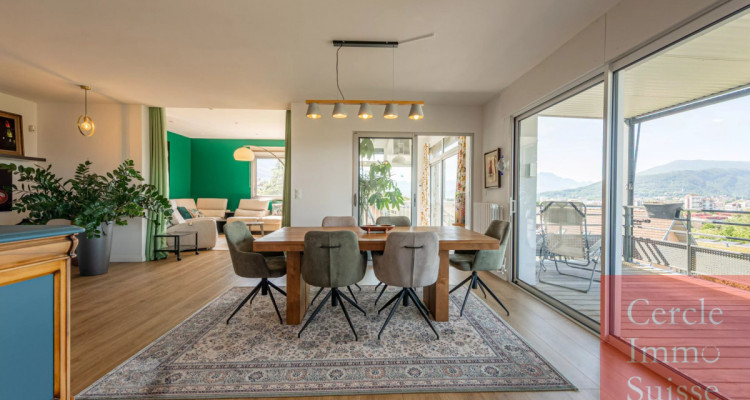 Grand appartement de 182 m² dernier étage vue panoramique Annecy et lac avec très bon diagnostique énergétique image 2