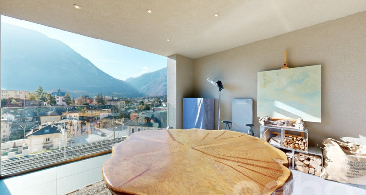 Splendide attique contemporain avec vaste loggia et vue panoramique image 1