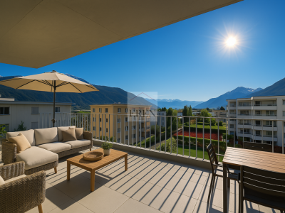 Résidence Palladio à Conthey : Appartements neufs haut de gamme du studio à lattique 4,5 pièces image 3