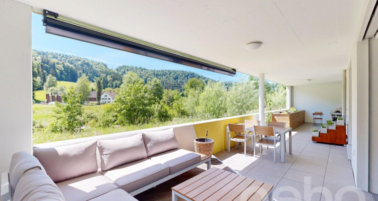 Moderne 4.5 Zimmer Wohnung mit Aussicht ins Grüne image 1