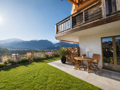 Un jardin face aux montagnes ? 3.5 pièces avec terrasse et vue dégagée à Cerniat image 1