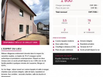 Magnifique 3,5 pièces en duplex entièrement rénové avec accès privatif image 6
