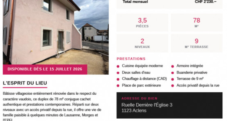 Magnifique 3,5 pièces en duplex entièrement rénové avec accès privatif image 6