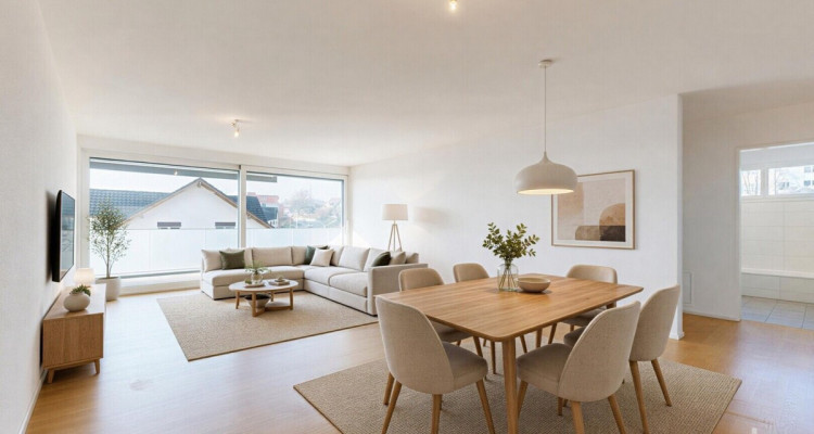 Moderne 3.5-Zi.-Wohnung mit grossem Balkon und Option für 2 Parkplätze image 1