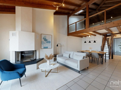 St Blaise: Dernier étage avec vue lac, mezzanine et beaux volumes image 2