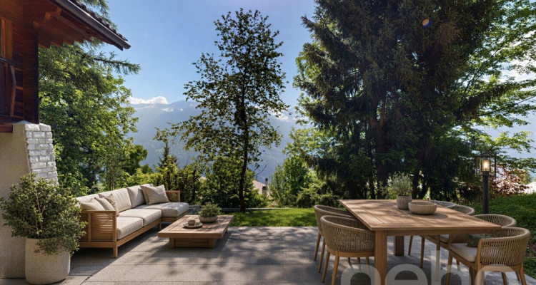 Magnifique chalet de montagne avec vue panoramique à Hérémence image 3