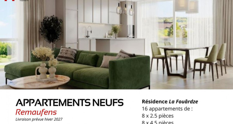 Appartements neufs 2.5 pièces à Remaufens (Veveyse) - PPE La Fouârdze image 1