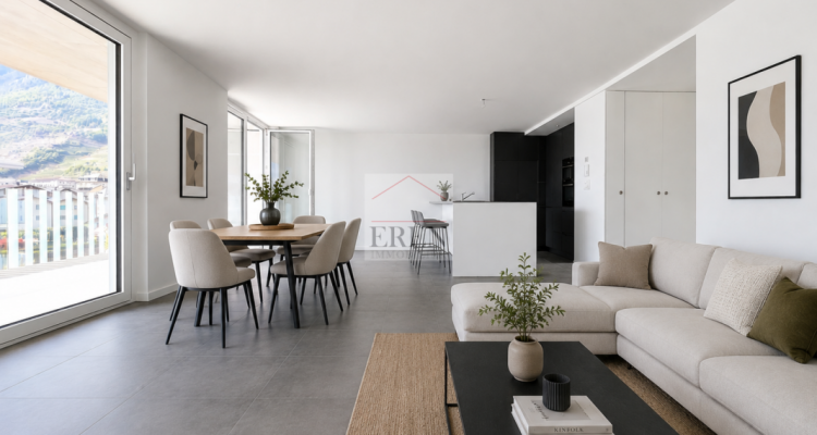 Spacieux attique 4,5p récent et moderne de 150 m2 sud-ouest avec finition de qualité au centre de Fully image 1