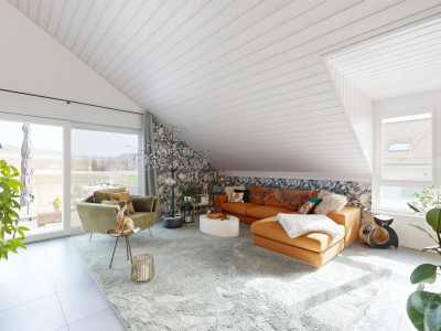 Dernier étage de 145 m², grande terrasse face à la campagne image 2