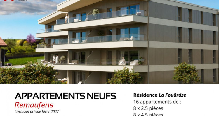 Appartements neufs 4.5 pièces à Remaufens (Veveyse) - PPE La Fouârdze image 1