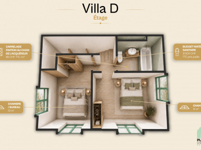 NEUVE - Jolie villa de 3.5 pièces et 92 m2 à budget maîtrisé – lot D image 4
