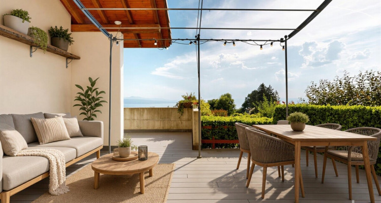 Charmante maison jumelle avec vue imprenable sur le Léman image 5