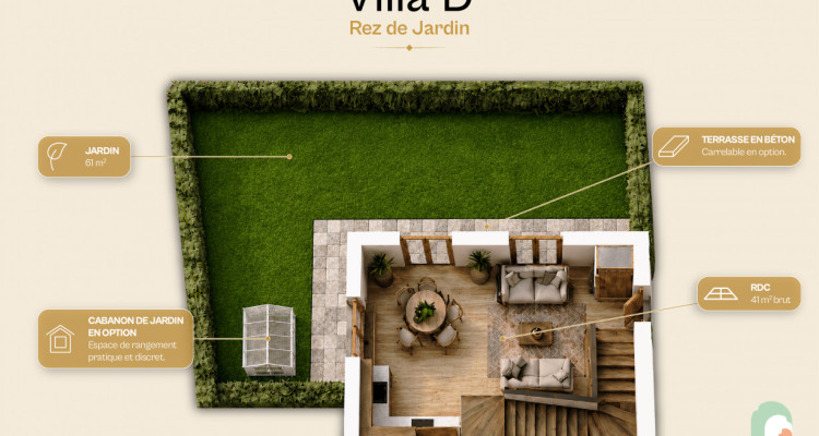 NEUVE - Jolie villa de 3.5 pièces et 92 m2 à budget maîtrisé – lot D image 3
