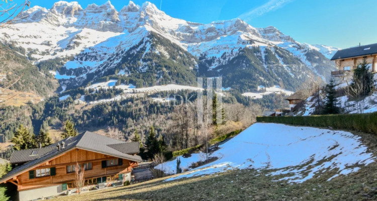 Parcelle constructible avec panorama sur les Dents du Midi image 1