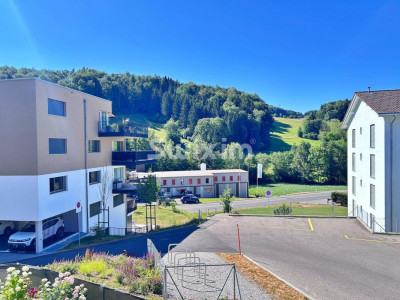 Exclusivité ! Vivez dans un village & confort : Appartement 5.5 pièces, moderne avec grande terrasse, moins de 7 minutes de la gare ! image 1