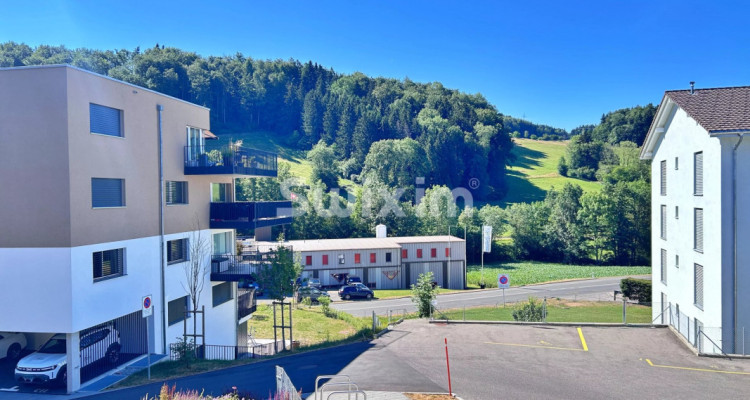 Exclusivité ! Vivez dans un village & confort : Appartement 5.5 pièces, moderne avec grande terrasse, moins de 7 minutes de la gare ! image 1
