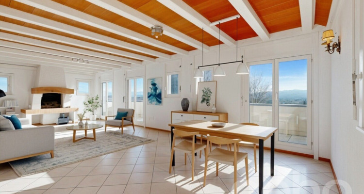 Spacieux et lumineux duplex en attique avec vue dégagée image 2