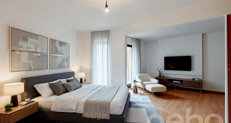 Appartement avec panorama sur le lac et les Alpes, proche du centre image 8