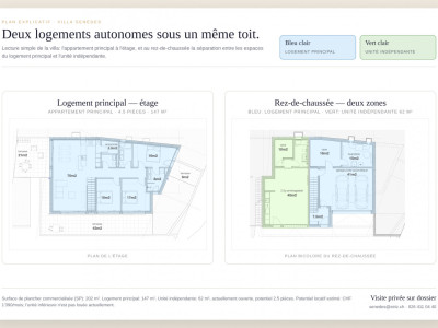 Villa neuve avec unité indépendante et vue dégagée sur les Préalpes — Senèdes image 3