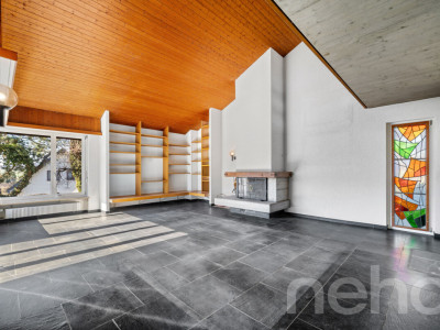Architektenhaus mit unverbaubarer Aussicht auf das Kloster Mariastein image 2