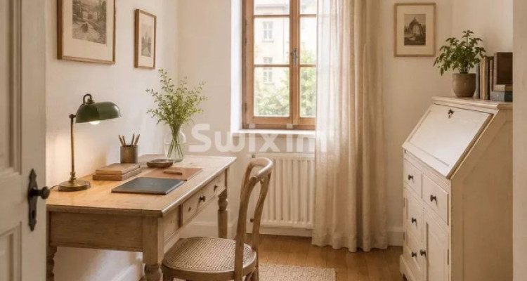 In a beautiful residence with a garden, a fully renovated apartment with its magnificent master suite image 5