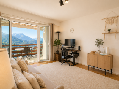 À louer à Leysin un charmant studio en attique partiellement meublé avec vue sur les Dents-du-Midi image 1