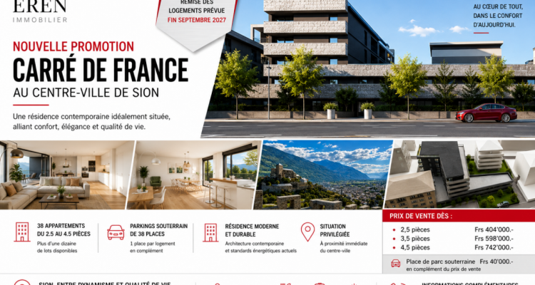 Nouvelle promotion dappartements neufs au centre ville de Sion image 1