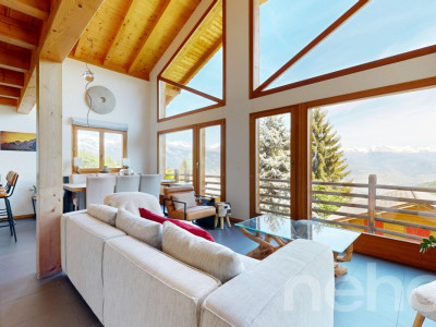 Charmant chalet à Haute-Nendaz avec vue imprenable image 1