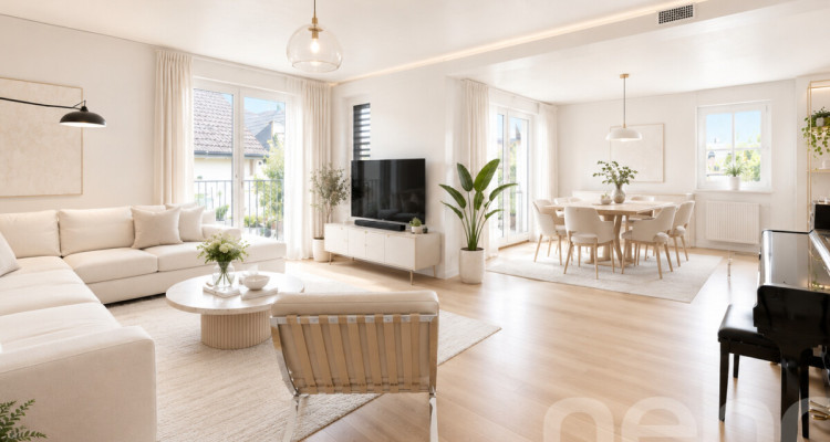 Stilvolle 3.5-Zimmer-Wohnung mit Balkon in MINERGIE-Überbauung image 1