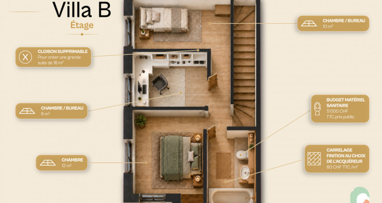 NEUVE - Jolie villa familiale de 4.5 pièces – 111 m2 – lot B image 3