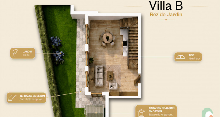 NEUVE - Jolie villa familiale de 4.5 pièces – 111 m2 – lot B image 2