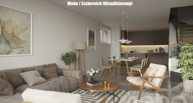 Reiheneckhaus mit Attika, Garten und Weitblick image 2