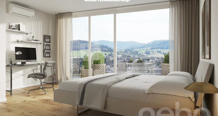 Reiheneckhaus mit Attika, Garten und Weitblick image 3