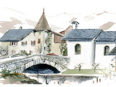 A VENDRE - BRAMOIS : En face du pont historique, 4.5 pièces avec jardin  image 1