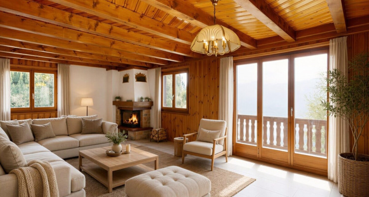 Chalet à Miex : calme absolu et vue panoramique sur les montagnes image 3