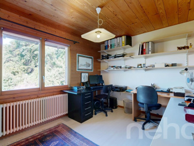Maison en lisière de forêt, vue lac et Alpes image 12