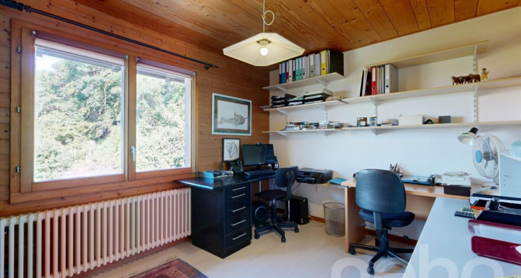 Maison en lisière de forêt, vue lac et Alpes image 12
