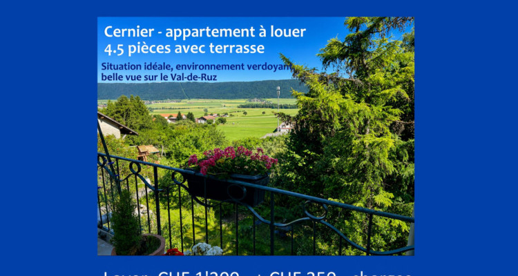 Charmant appartemet rénové avec terrasse au coeur de Cernier image 1