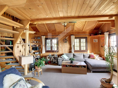 Chalet en madriers, vue lac Léman et montagnes - Vente aux étrangers OK image 4