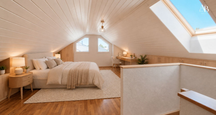 En exclusivité, Duplex vue lac et Mont-Blanc, centre Village à Arzier image 6