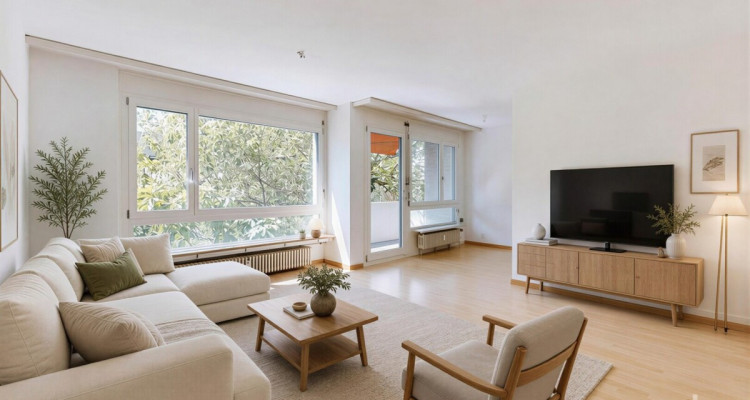 4.5-Zimmer-Wohnung mit Balkon und Tiefgarage im Kleinbasel image 1