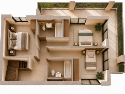 NEUVE - 102 m2 de Terrasses et ROOF-TOP pour cette VILLA 4.5 pcs de 316 m2 utile image 6