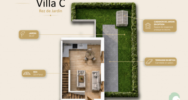 DERNIÈRE VILLA NEUVE de 3,5 pièces disponible !  Lot C image 2