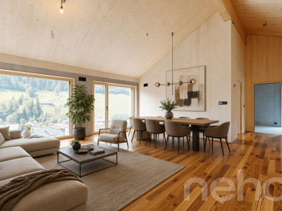 Neubau-Dachgeschosswohnung mit besonderer Architektur und Bergsicht image 1