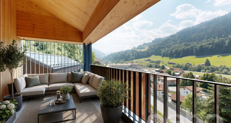 Neubau-Dachgeschosswohnung mit besonderer Architektur und Bergsicht image 3