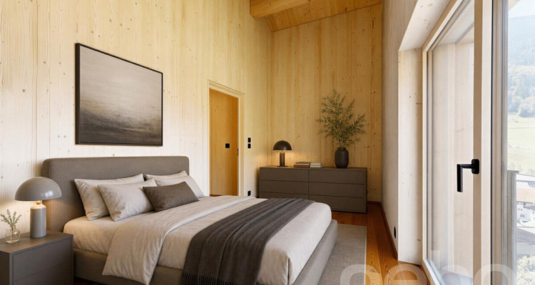 Neubau-Dachgeschosswohnung mit besonderer Architektur und Bergsicht image 8